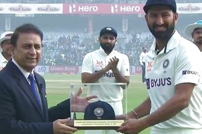 'Never Thought I'd Get to 100 Tests': Pujara Felicitated by BCCI, Receives 100th Cap From Gavaskar - WATCH
