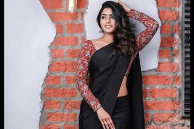 Ottu Star Eesha Rebba Looks Elegant In This Ethereal Kanjivaram Saree