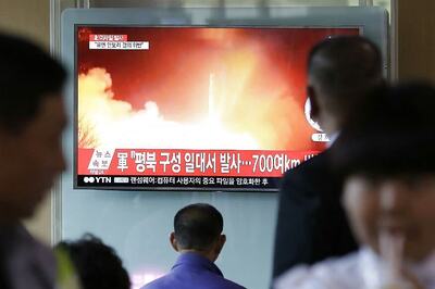 North Korea Test-fires Missile in Challenge to New President in Seoul