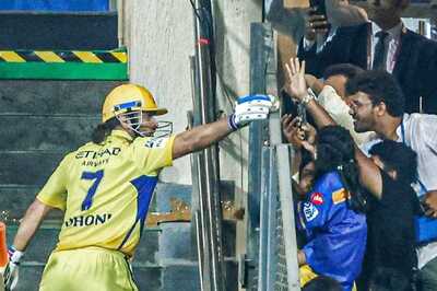 MS Dhoni's Touching Act: Passes Match Ball to Young Fan After Sensational Innings