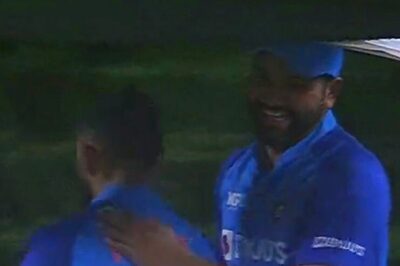 Watch: Rohit Sharma Pats Virat Kohli on The Back For His Resilient 48-ball 63 Against Australia