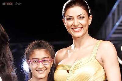 Snapshot: Sushmita Sen walks the ramp with daughter Renee, looks awe-striking