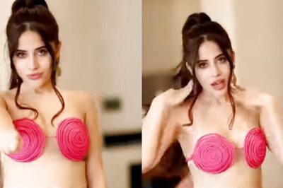 Uorfi Javed Grooves in Bralette Made of Pink Rope, Netizens Compare It to Mosquito Repellent Coil; Watch
