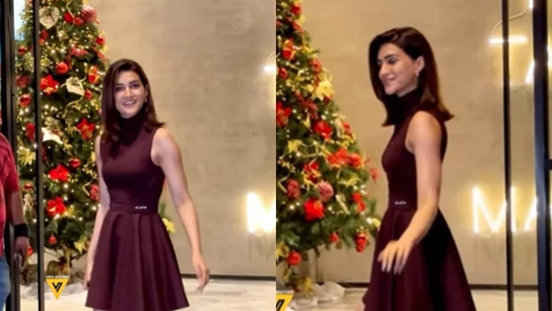 Kriti Sanon Wears Her Million Dollar Smile In A Mini-Dress As She Goes Out And About Town; Watch