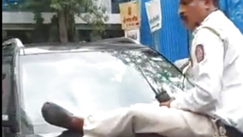 Mumbai Traffic Cop Dragged on Car Bonnet for 1km; FIR Filed Against Driver