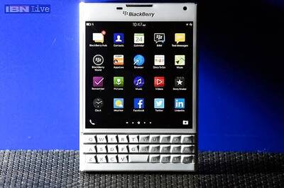 BlackBerry Passport: BlackBerry launches a square-shaped smartphone; features a 4.5-inch touchscreen, 3-row keyboard