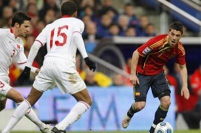 Del Bosque could rest David Villa for Turkey match