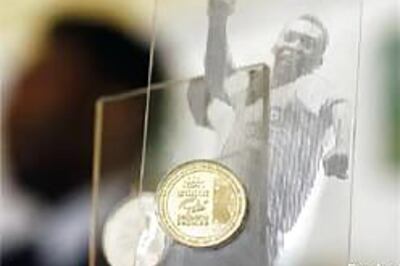 Pele's goals cast in gold, silver and bronze