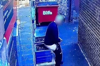 Unidentified Man Poops Into Flower Bed Outside UK Club, Caught On CCTV