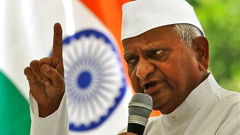 Anna Hazare to launch fast for Lokpal Bill during winter session