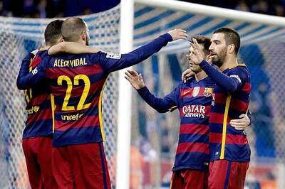 Barcelona beat Espanyol 2-0 to reach Copa del Rey quarter-finals