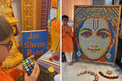 Watch: 11-Year-Old Makes Incredible Portrait Of Lord Ram Using Rubik’s Cube