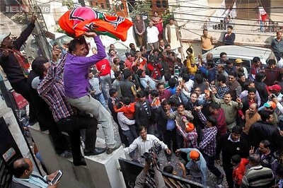 Photos: Inside Delhi BJP CM candidate Harsh Vardhan's home on his biggest day