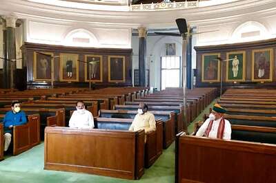 VP Venkaiah Naidu, LS Speaker Om Birla Visit Parliament on 68th Years of First Sittings