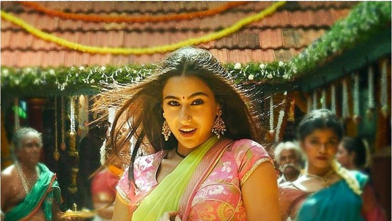 Sara Ali Khan Gives a Traditional Touch to Atrangi Re Song Chaka Chak in Saree, See Pic