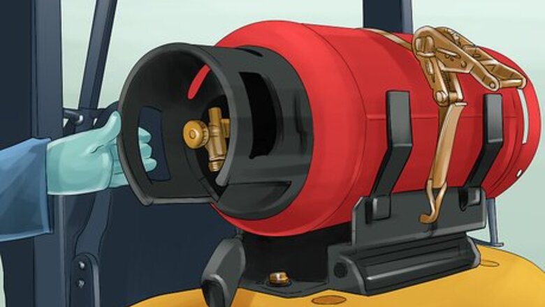 How to Change the Gas Bottle on a Gas‐Powered Forklift