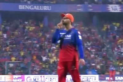 RCB vs CSK: Virat Kohli Seen Shushing Chennai Super Kings Fans Present at Chinnaswamy Stadium