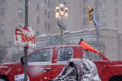 Canada Police Clear Key US Border Bridge But Trucker Protests Still Crippling