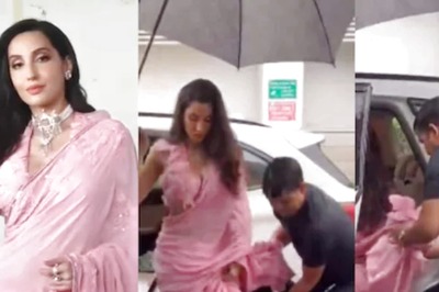 Nora Fatehi Trolled For Making A Guard Hold Her Saree