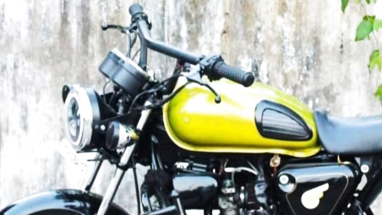 Meet Telangana’s Sandeep, Who Has Turned His Old Bike Into Royal Enfield
