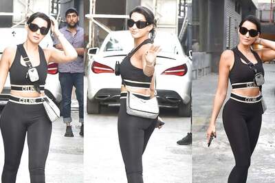 HOT! Nora Fatehi Sports Black Activewear and Pictures Scream 'Haye Garmi'