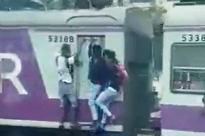 WATCH | Teenager Falls Off Mumbai Suburban Train After Hitting Pole, Escapes Death By A Hair
