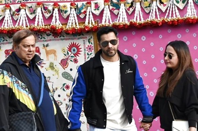 Varun Dhawan, Natasha Dalal And David Dhawan Reach Jamnagar For Anant Ambani-Radhika Merchant's Pre-Wedding Bash