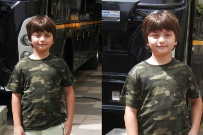 Shah Rukh Khan's Son AbRam Makes Peace With Paparazzi, Poses For Cameras After Hiding His Face For Years