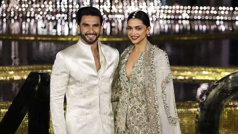 Deepika Padukone and Ranveer Singh Celebrate Indian Embroidery in Custom Anamika Khanna Ensembles at the Grand Opening of NMACC