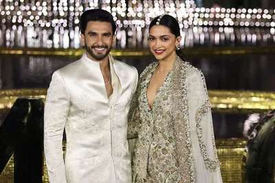 Deepika Padukone and Ranveer Singh Celebrate Indian Embroidery in Custom Anamika Khanna Ensembles at the Grand Opening of NMACC