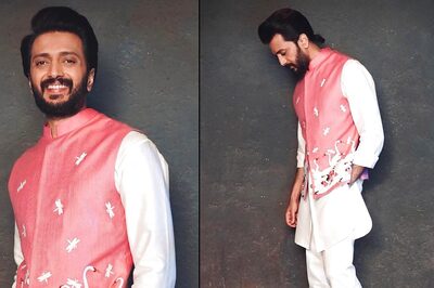 Riteish Deshmukh Is the Pinnacle of Class and Style in THIS Pink Embroidered Kurta; See Photos