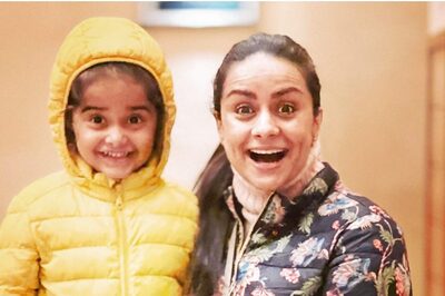 Gul Panag's Son Gives his Mother Company for her Morning Running Session