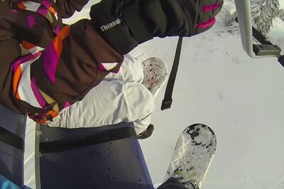 How to Get Off a Ski Lift with a Snowboard