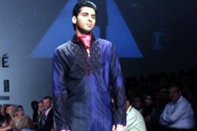 Sammir Dattani walks the ramp at Lakhme Fashion Week