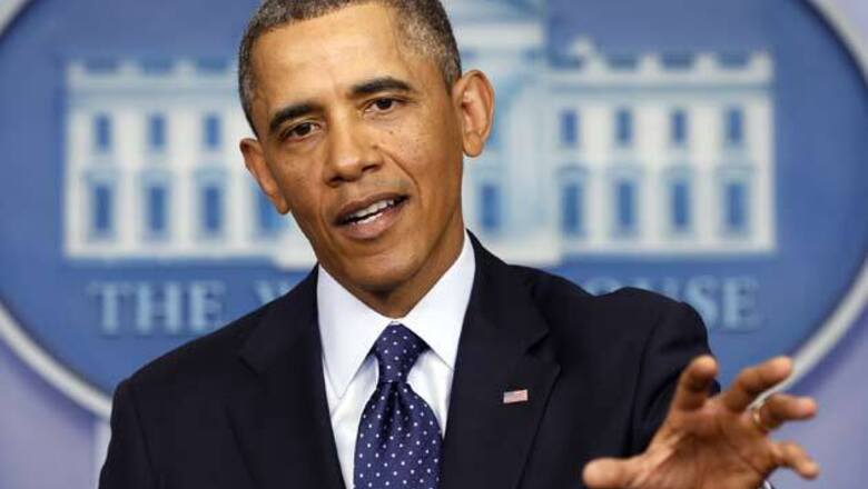 US President Barack Obama greets people on Diwali