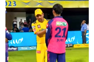 'Bas Mehnat Karni Hai, Waha Tak Pohchna Hai': RR Youngster on 9th Cloud After Meeting Idol MS Dhoni - WATCH