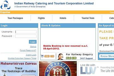 IRCTC to launch website for booking air tickets