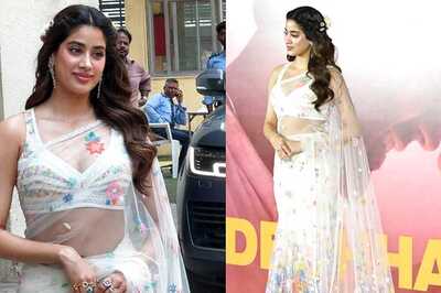 Janhvi Kapoor's Elegant Net Floral Saree Is All Things Summer; See Pictures