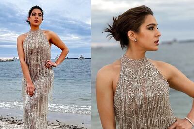 Cannes 2023: Sara Ali Khan Looks Scintillating Dipped In Silver, Check It Out