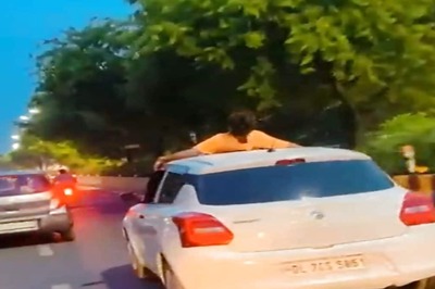 Noida: Man Seen On Top Of Moving Car in Sector 18; Owner Fined Rs 26,000 | ON VIDEO