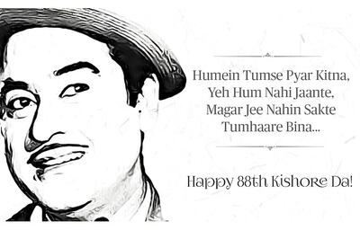 On Kishore Kumar's 89th Birth Anniversary, Actor Pays Tribute with Single