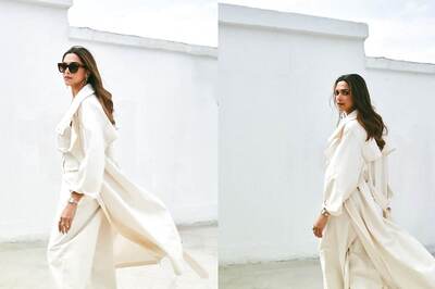 Deepika Padukone Shines in A Cream Ensemble at Anant Ambani Radhika Merchant Pre-Wedding Celebrations