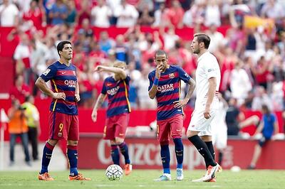 Barcelona fall 2-1 to Sevilla in Spanish league