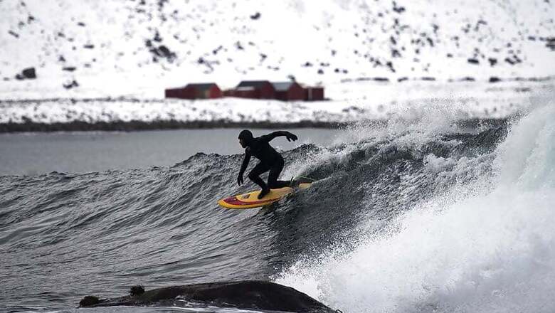 Surfing: Pushing The Limit Riding Norway's Frozen Waves