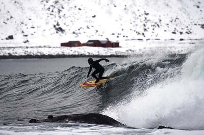 Surfing: Pushing The Limit Riding Norway's Frozen Waves