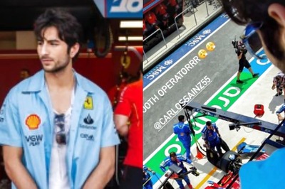 Ibrahim Ali Khan Cheers For Carlos Sainz At Miami Grand Prix, Calls Him 'Smooth Operator'