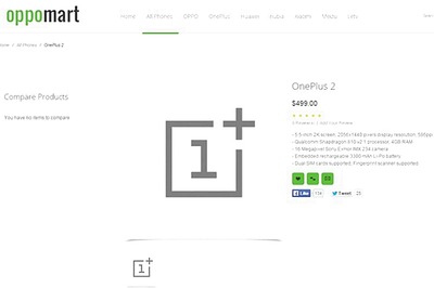 OnePlus 2 listed online week ahead of official launch