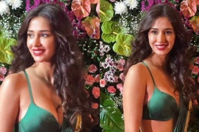 Sexy! Disha Patani Sizzles And Flaunts Her Curves In A Satin Green Saree For Ekta Kapoor's Diwali Bash, WATCH