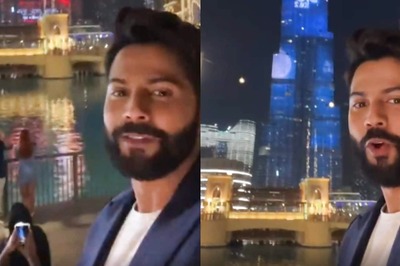 Varun Dhawan Drops His Phone In Excitement As Bhediya Trailer Lights Up Burj Khalifa; Watch