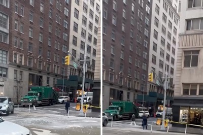 Scary Video Shows Blocks Of Ice Falling From High-Rise In New York